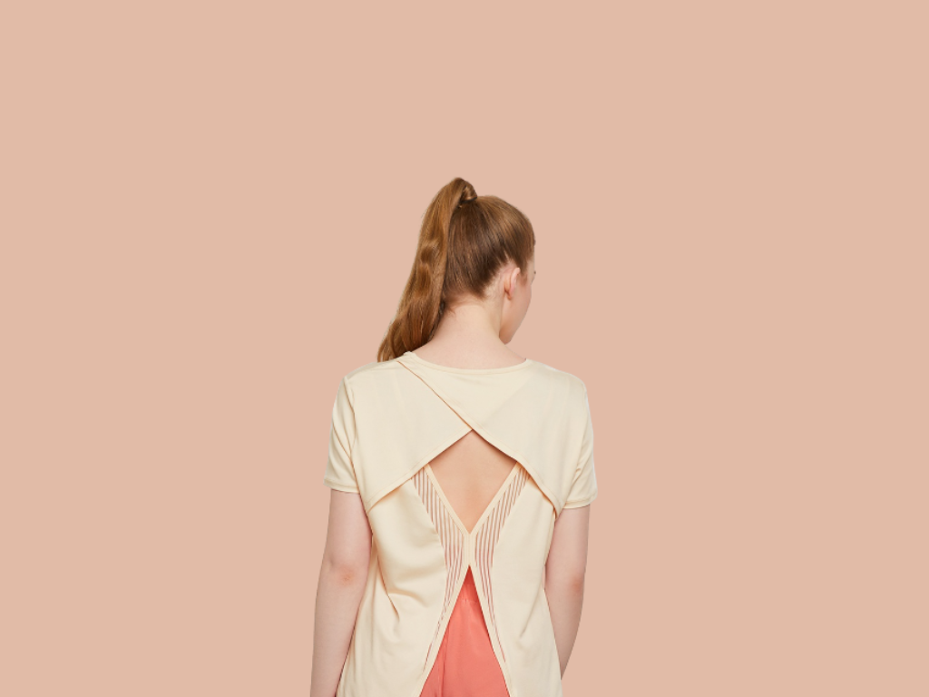 Áo Thun Thể Thao Cột Dây Sau Lưng