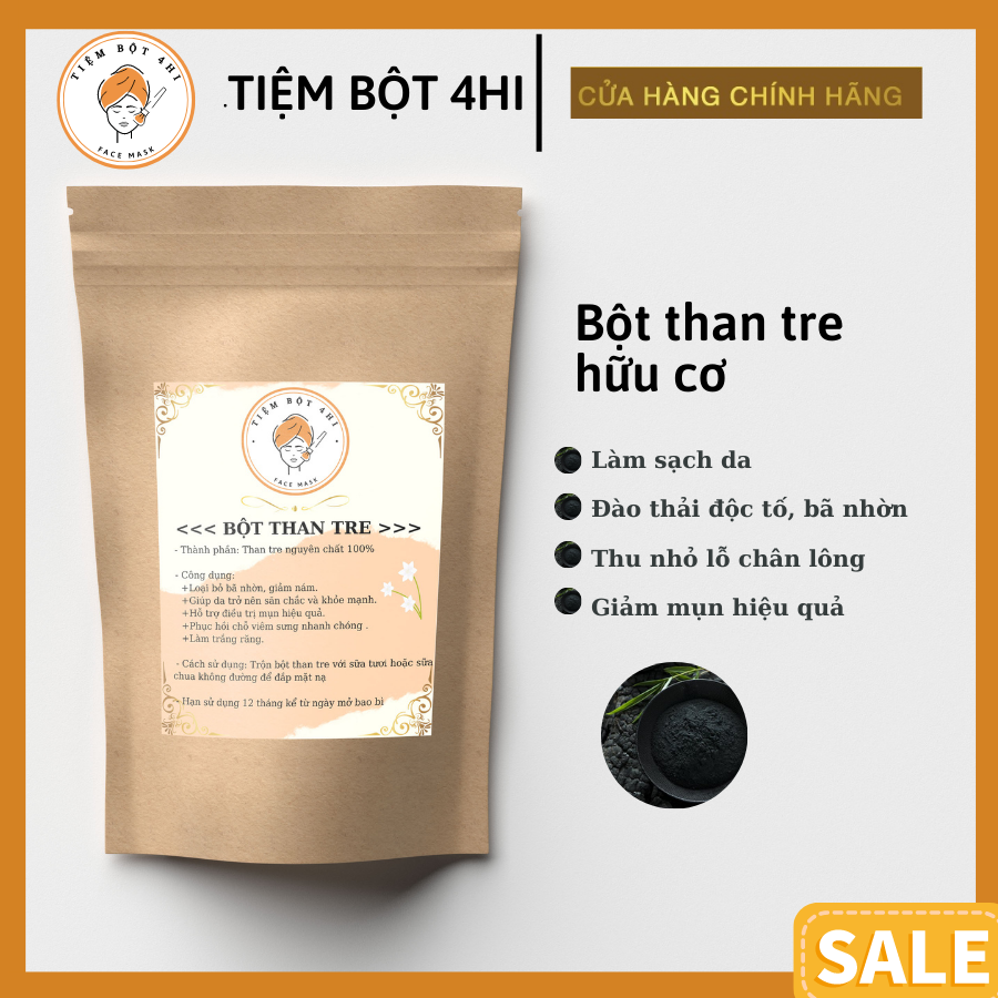 Bột Than Tre Hữu Cơ Tiệm Bột 4Hi