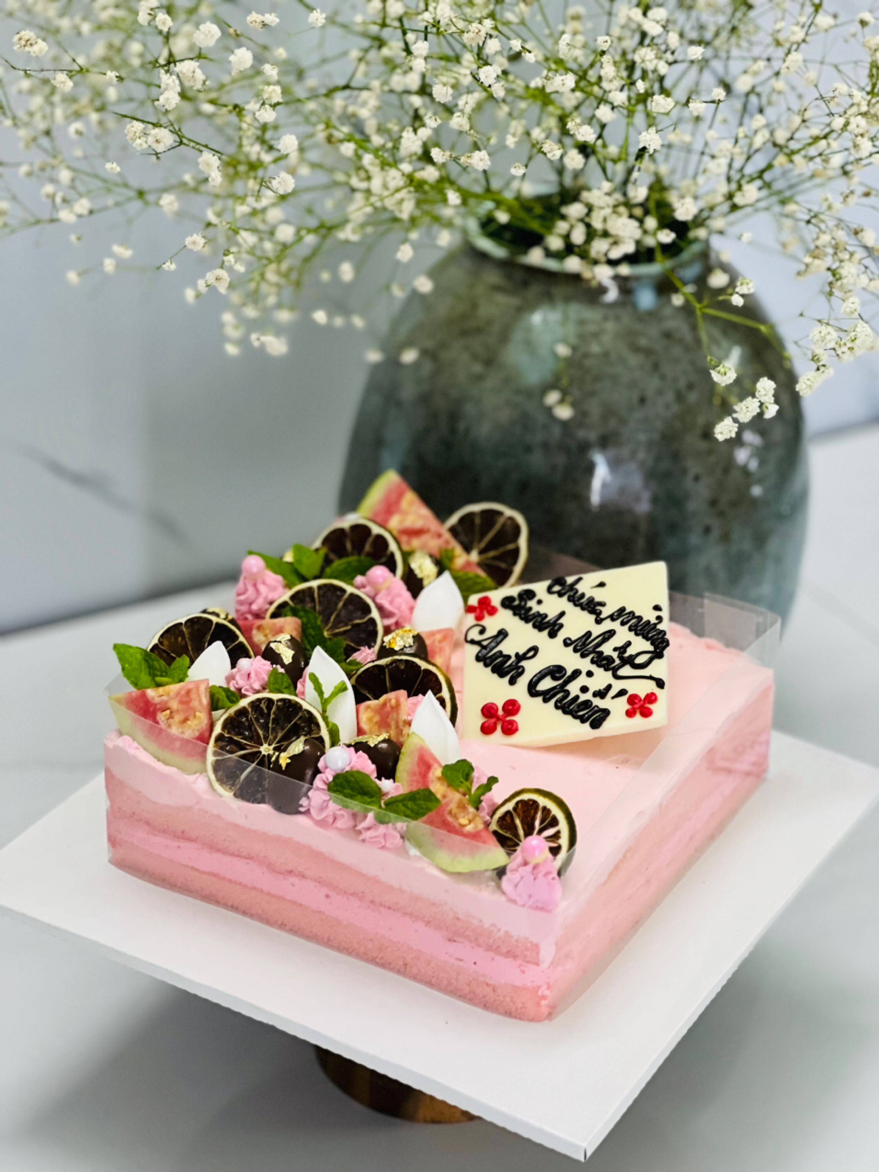 Bánh Kem Ổi và Bưởi Hồng