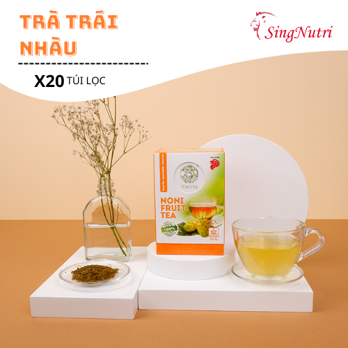 TRÀ TRÁI NHÀU TÚI LỌC HỘP 40G/20 túi lọc Sing Nutri
