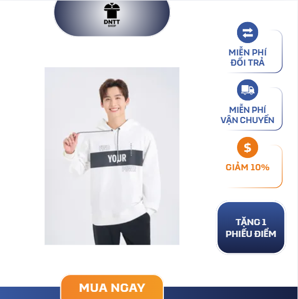 Áo nỉ nam in hình Avenger