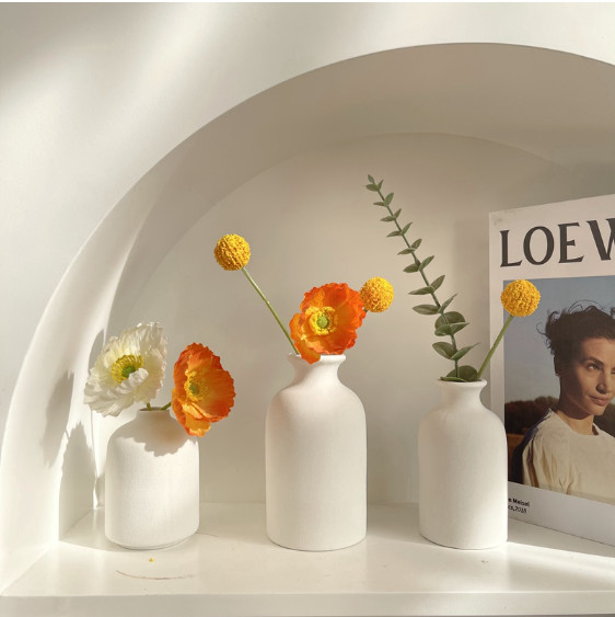 Bình Hoa Bằng Sứ Trang Trí Bàn Làm Việc