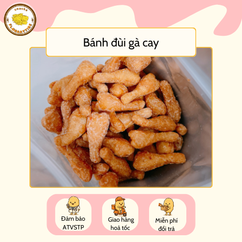 Bánh Đùi Gà Cay Đồ Ăn Vặt Florrattire Cay Đồ Ăn Vặt Floraattire Hộp 250gr