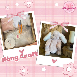 Set thỏ bông cử động Nàng Craft tự tay làm tại nhà