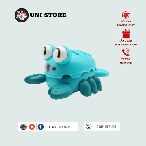 Đồ Chơi Nhấn Nút Chạy Tôm Hùm Vui Vẻ - Đồ Chơi - Màu Xanh