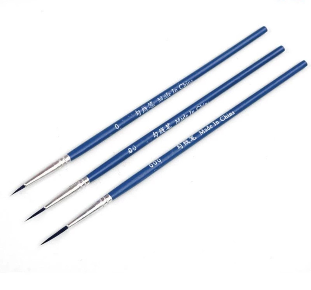 Bộ 3 cọ vẽ sơn acrylic