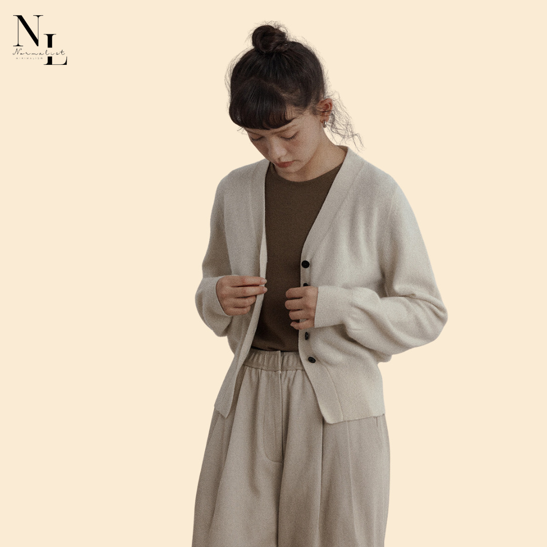 Áo cardigan Thu đông [Normalist – Purple cardigan]