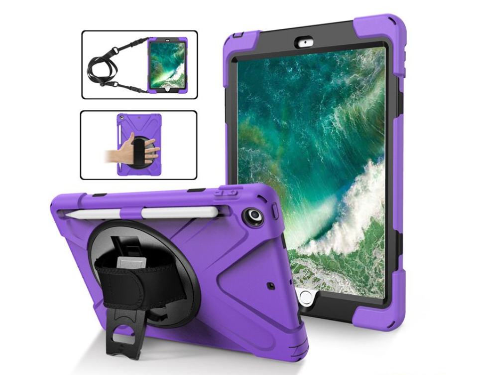 Ốp lưng iPad GEN 10.2" chống sốc màu tím BerryGreenCaseN