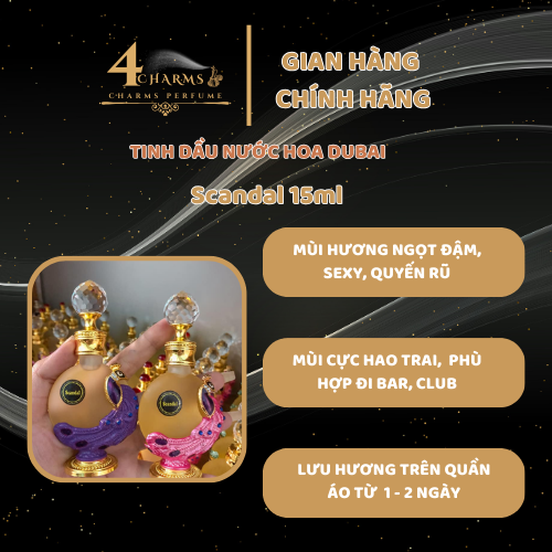 Tinh dầu nước hoa Dubai mùi Scandal 15ml