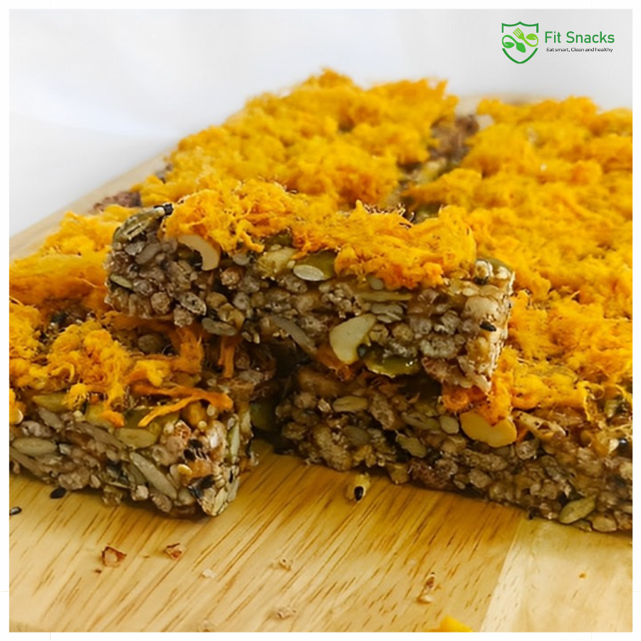 Thanh gạo lứt chà bông - 200g | Fit Snacks