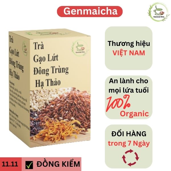 Trà gạo lứt đông trùng hạ thảo