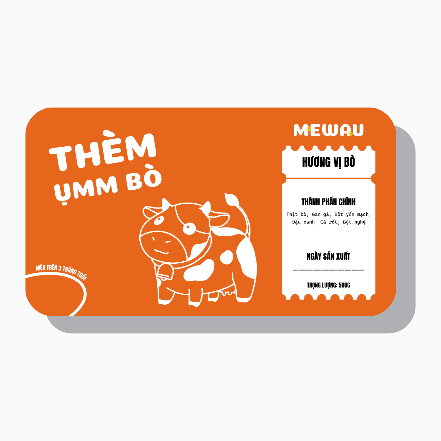 Pate Thịt Bò Vỗ Béo Dinh Dưỡng 500G