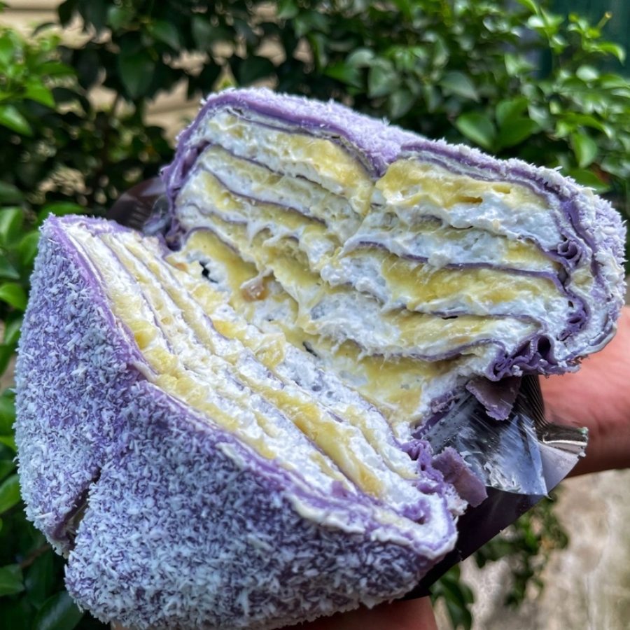 bánh crepe khoai môn