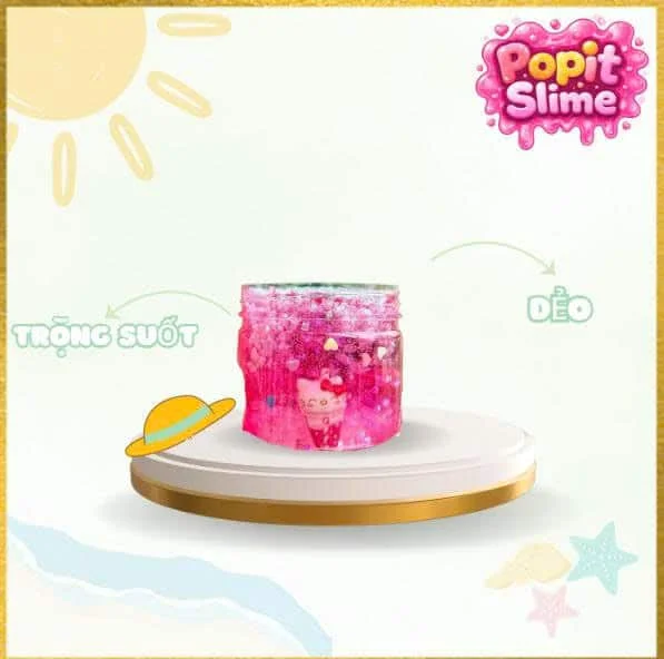 Slime trong suốt(hello kitty)