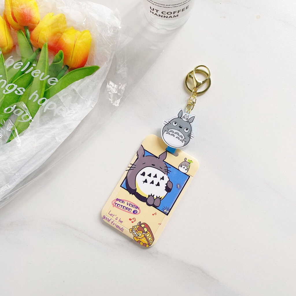 Bao đựng thẻ sinh viên hình nhân vật Totoro có dây kéo co giãn