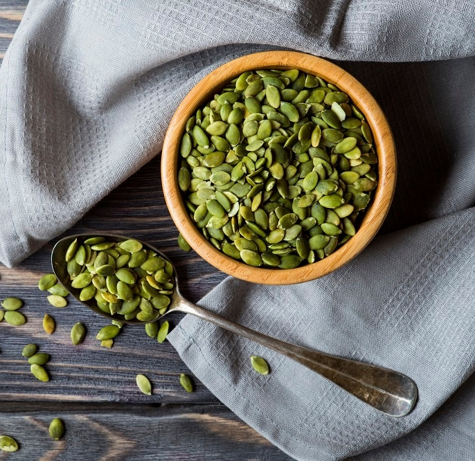 Nhân hạt bí xanh rang