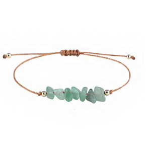 Vòng tay đá handmade may mắn màu xanh lá