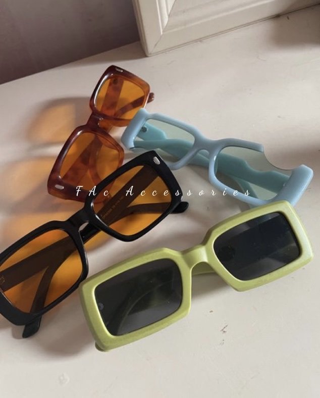 Mắt kính thời trang FAc gọng chữ nhật thanh cho Nam & Nữ