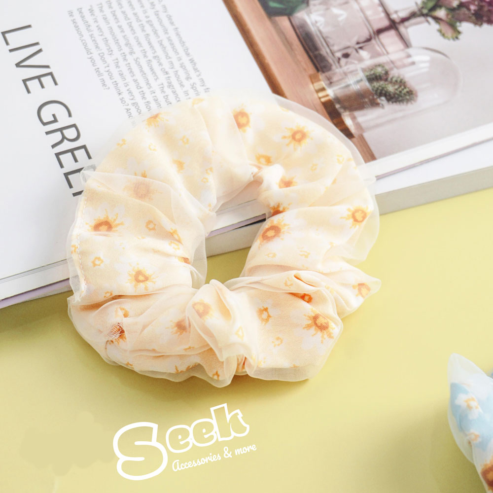 Thun buộc tóc hoa nhí