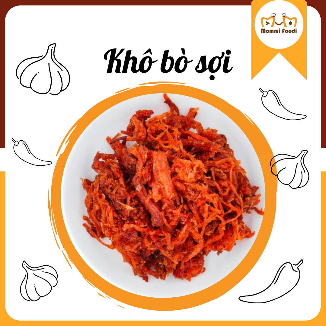 Khô Bò Sợi Mommi Foodi 120g