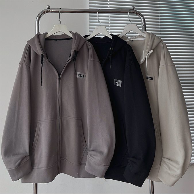 Áo hoodie có khóa kéo