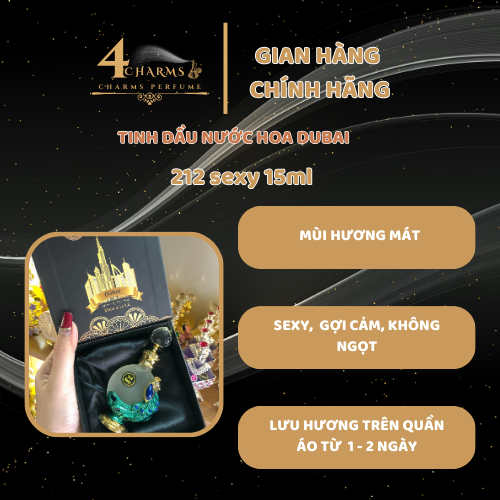 Tinh dầu nước hoa Dubai 212 sexy 15ml