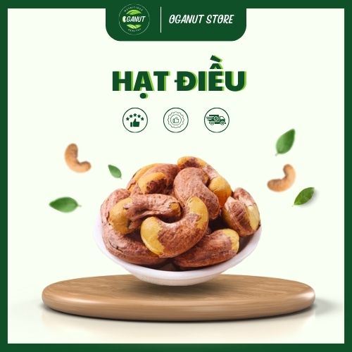Hạt Điều Rang Mộc Thơm Béo Oganut 150g