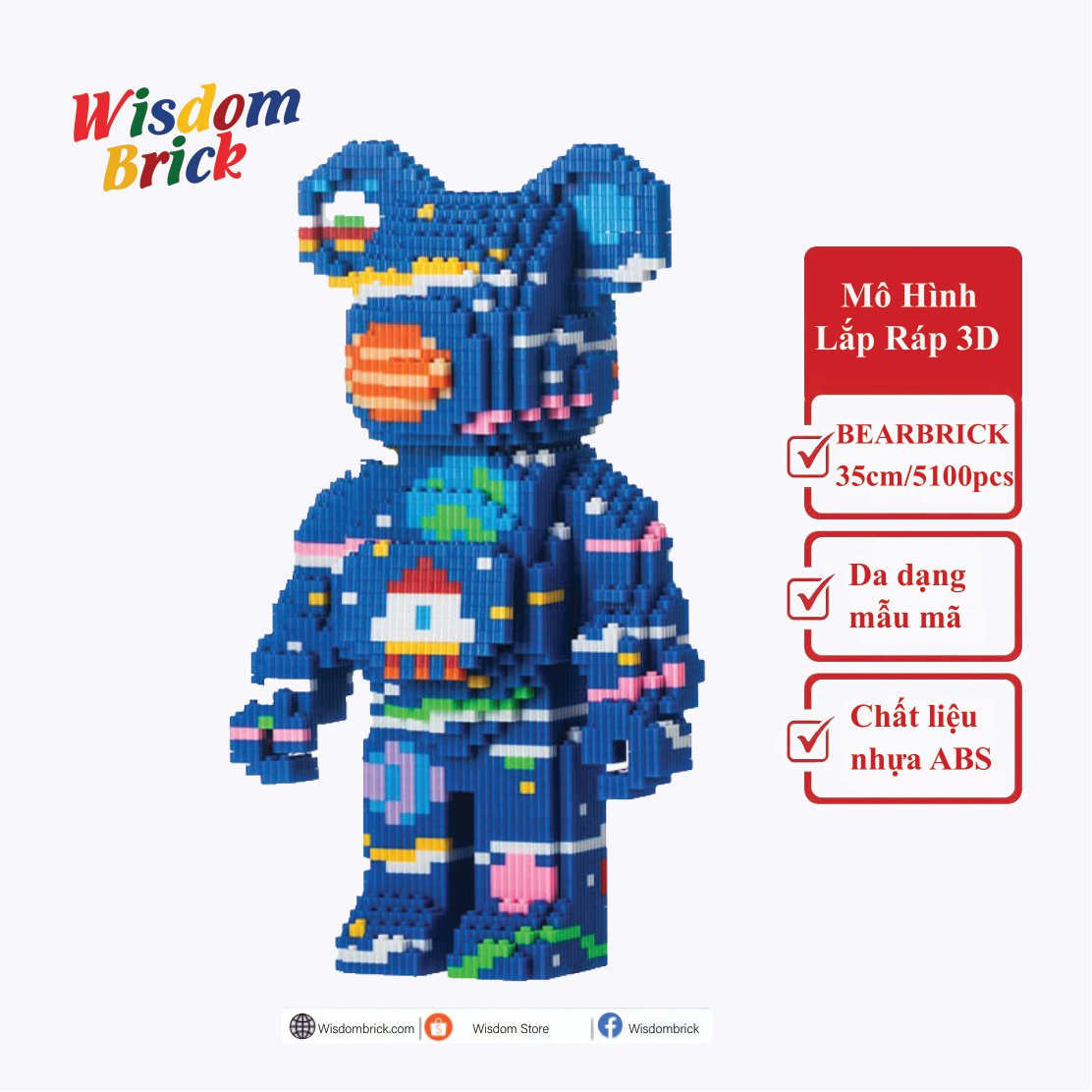 MÔ HÌNH BEARBRICK COSPLAY PHI HÀNH GIA