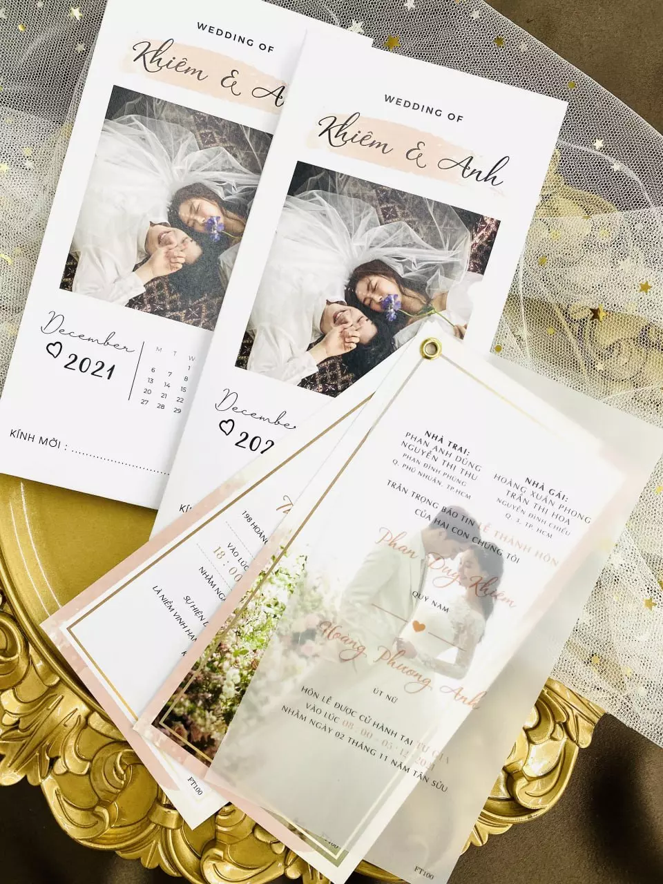 Thiệp cưới in ảnh thời thượng – BB13