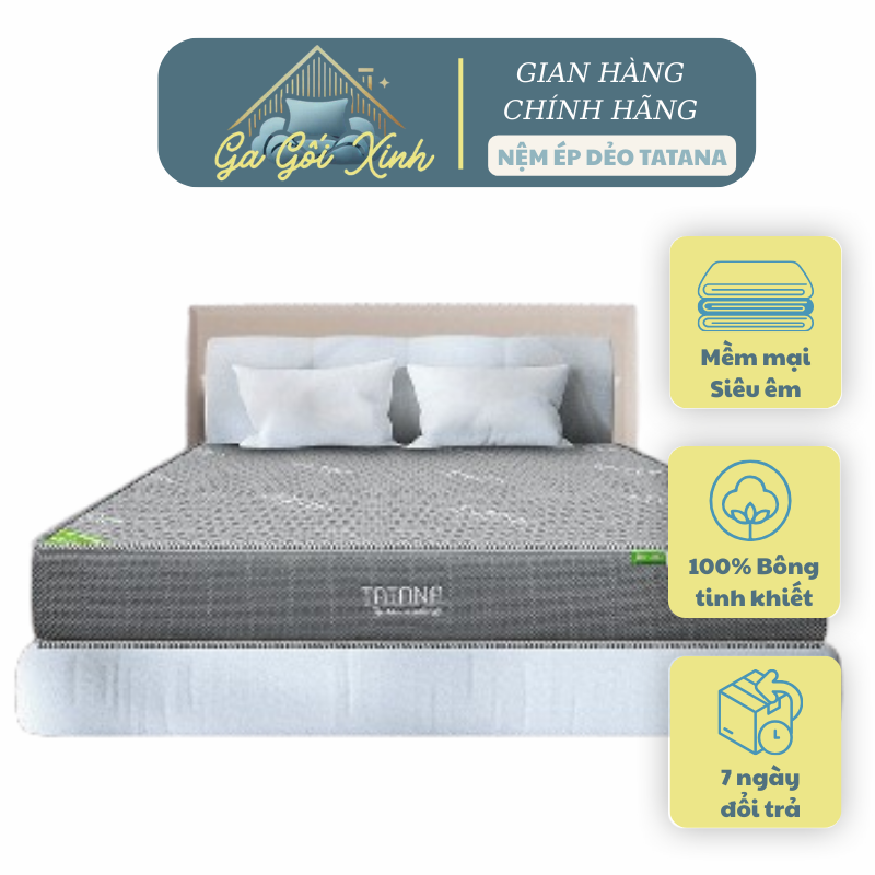 Nệm Ép Dẻo Tatana Gagoixinh  Chính Hãng – Êm Ái, Gấp Gọn, Dễ Di Chuyển
