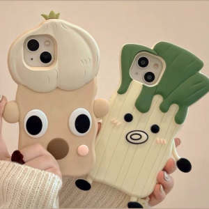 Ốp lưng Iphone bảo vệ chống bẩn họa tiết hành tỏi siêu độc lạ