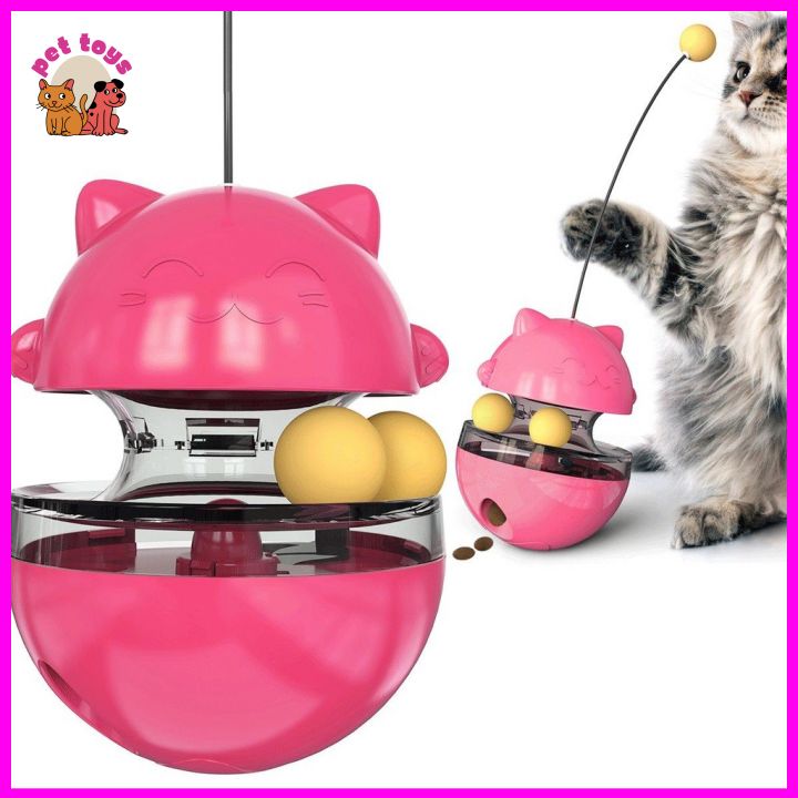 Đồ chơi lật đật ăn hạt tự động cho thú cưng