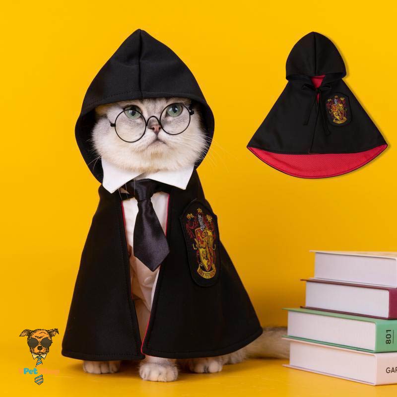 Áo choàng hóa trang Harry Potter cho mèo