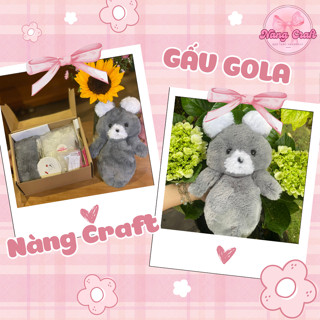 Set gấu bông_Gấu Gola_Nàng Craft tự làm tại nhà đơn giản