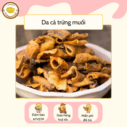 Da Cá Trứng Muối Đồ Ăn Vặt Floraattire Hộp 250gr