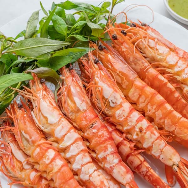 Tôm nướng muối ớt 30 con size bình thường