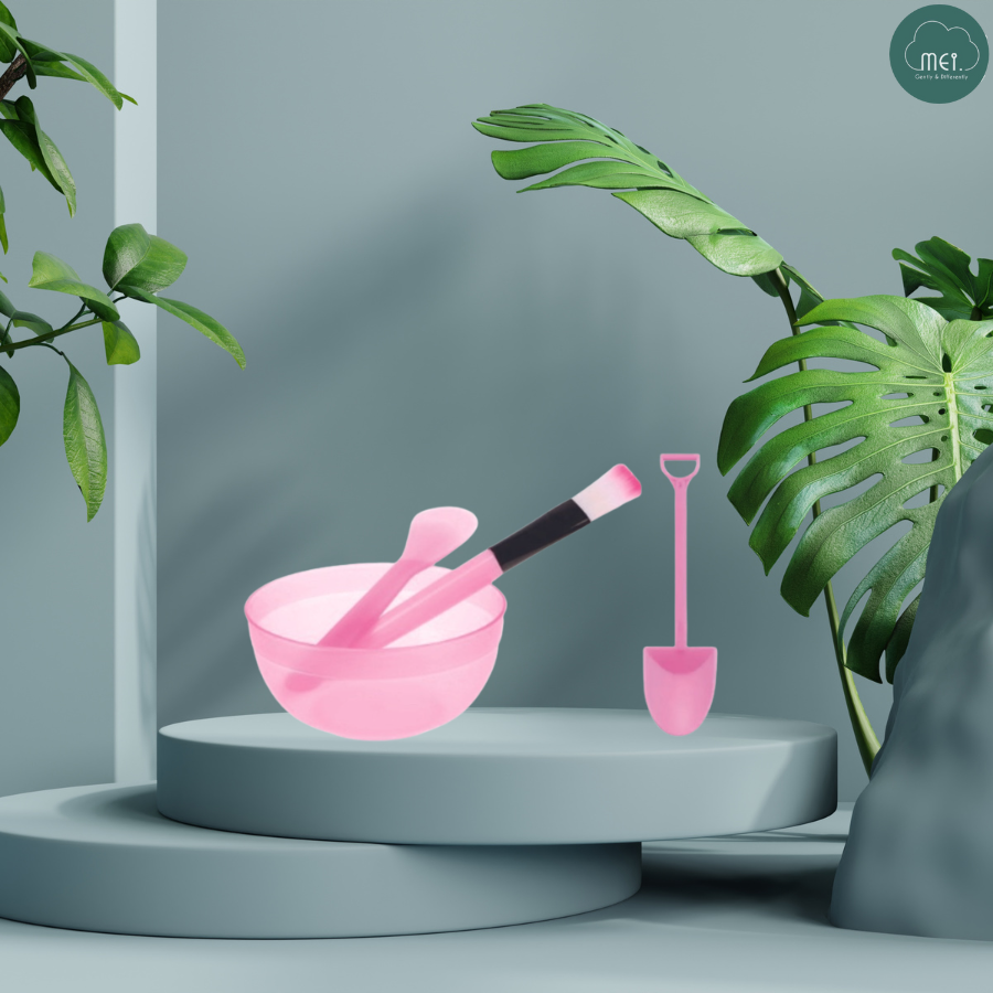 Bộ Dụng Cụ Đắp Mặt Nạ 4 món