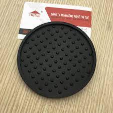 Đế lót ly, lót cốc vải nỉ 4 lớp thấm nước tốt, hình vuông 9cm dày dặn