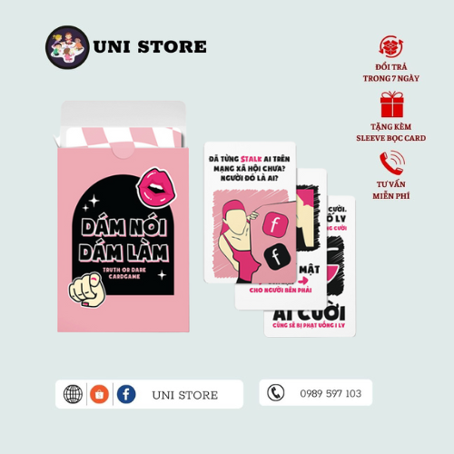 Bài Dám Nói Dám Làm - Board Game Việt Nam - 72 Thẻ