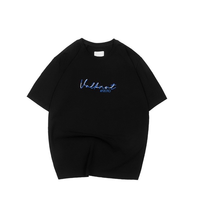 Áo Thun Nam Nữ Tay Ngắn Cổ Tròn Đơn Giản Thần Cổ Đại Valknut