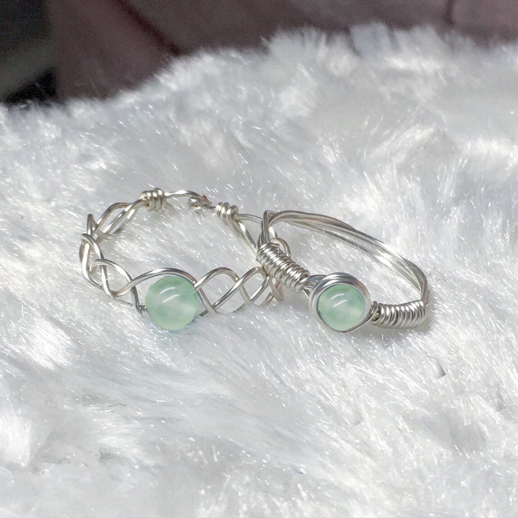 Nhẫn đá Green Aventurine - Đá gia công