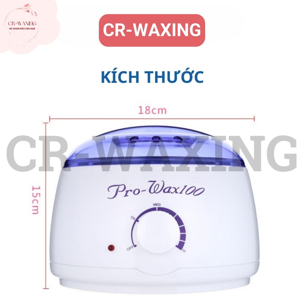 Nồi nấu sáp wax lông Pro Wax 100 CRWaxing Tặng kèm que gỗ