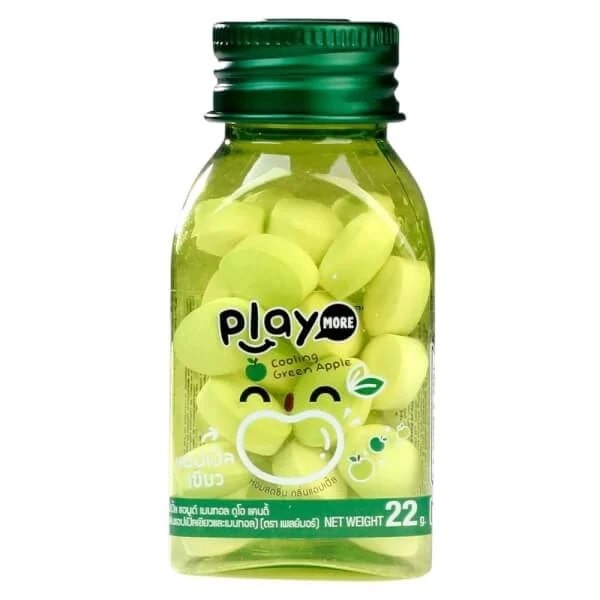 Kẹo The Ngậm Thái Lan Playmore Táo Xanh Hũ Nhựa 22g