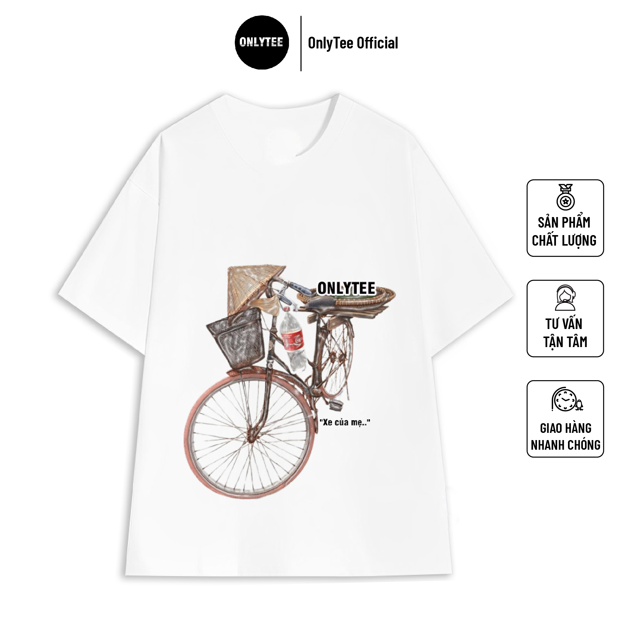 Áo Thun UNISEX OnlyTee Tay Lỡ Form Rộng OLTXD