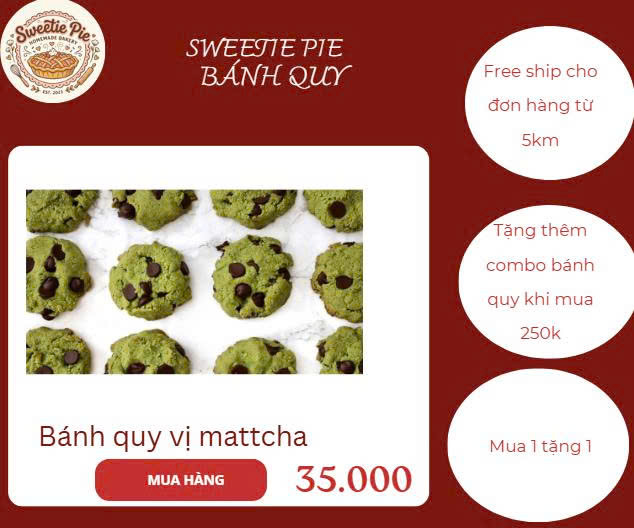 bánh quy matcha 500g 1 bịch