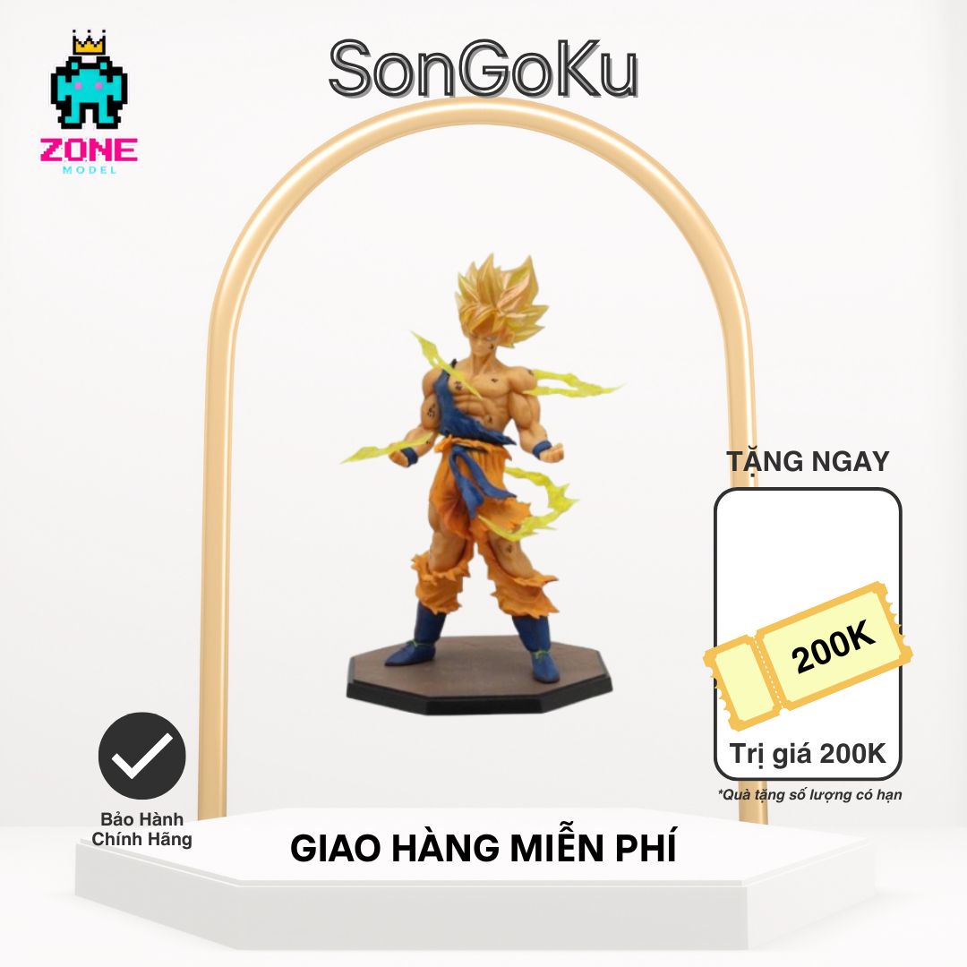 Mô hình Dragon Ball SonGoku super saiyan siêu đẹp