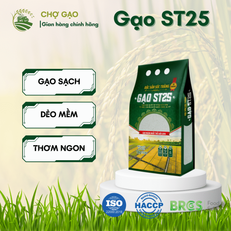 Gạo ST25 Lúa Thường (túi 5kg)