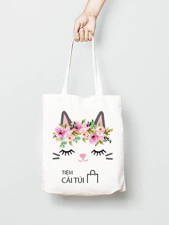 Túi canvas Meow Cute