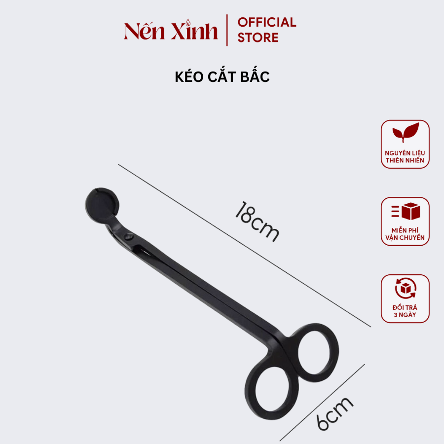 Dụng cụ kéo cắt bấc nến thơm