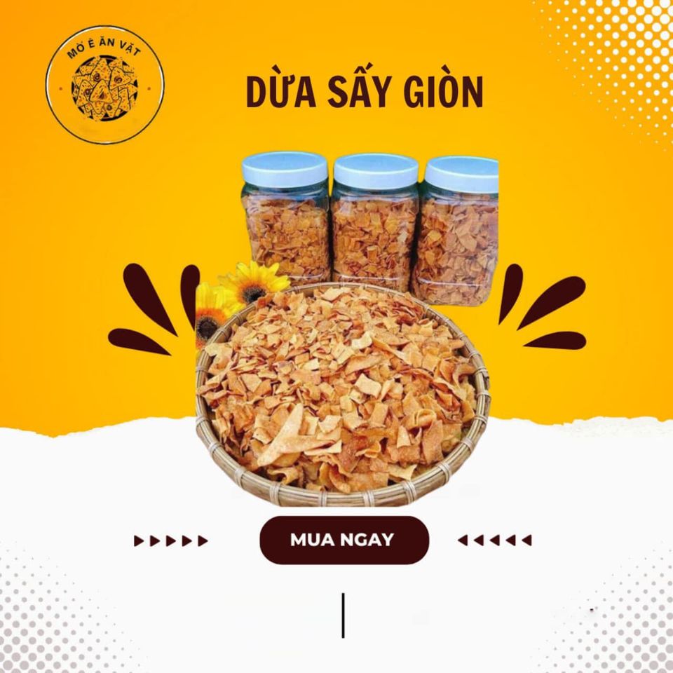 Dừa sấy giòn